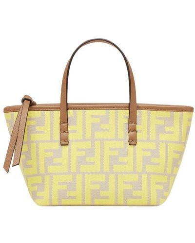 Fendi Mini Shopping Bag - Yellow