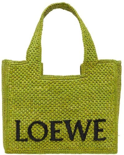 Loewe Small Font Tote - Green