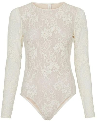 Zimmermann Lace Bodysuit - White