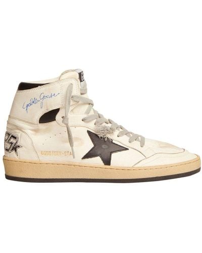 Golden Goose Sky Star Nappa Upper With Serigraph Leather Star Forgwf00230.f002190.10283 - Natural