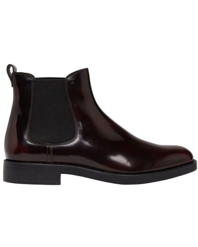 Tod's Chelsea Leather Boots - Brown
