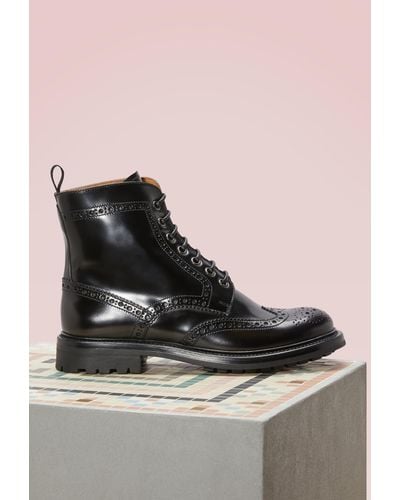 Church's Angelina Leather Boots - Black