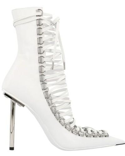 Balenciaga Corset Heeled Boots - White