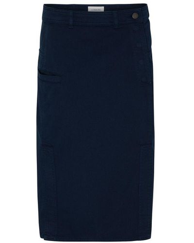Lemaire Straight Skirt - Blue
