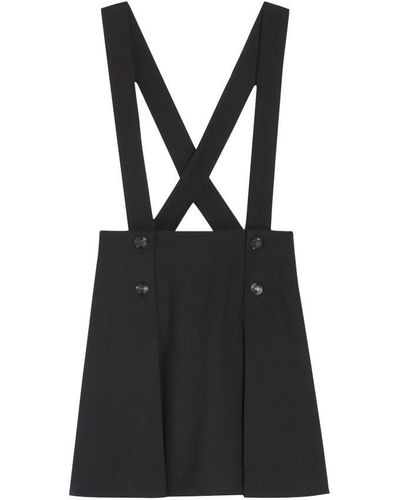 Claudie Pierlot Short Skirt With Straps - Black