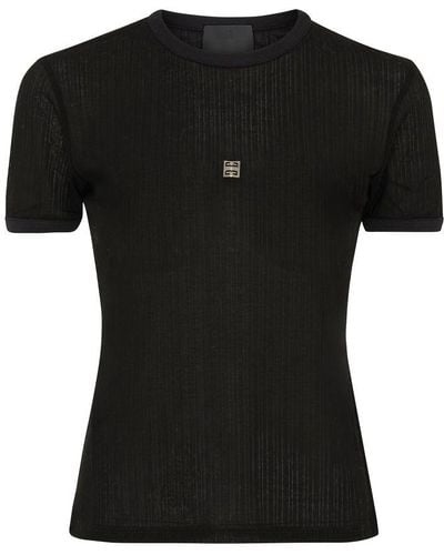 Givenchy Short Sleeve 4g T-shirt - Black