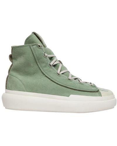 Y-3 Nizza High Leather Sneakers - Green