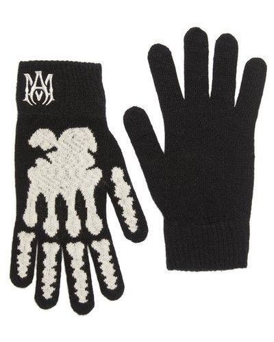 Amiri Skelton Gloves - Black