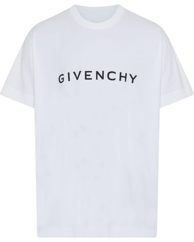 Givenchy T-Shirt Oversize Archetype aus Baumwolle - Weiß