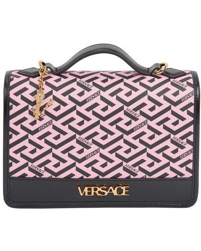 Versace Schultertasche Mit Signatur La Greca - Pink