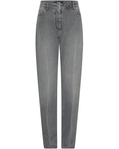 Versace Gerade Jeans - Grau