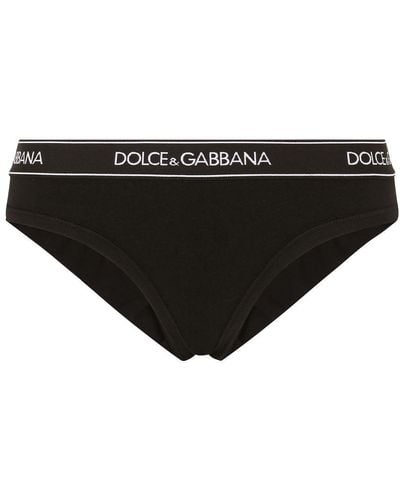 Dolce & Gabbana Jersey Brazilian Briefs - Black