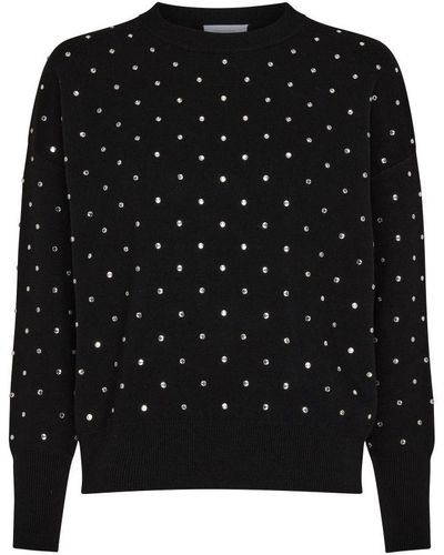 Rabanne Round-Neck Sweater - Black