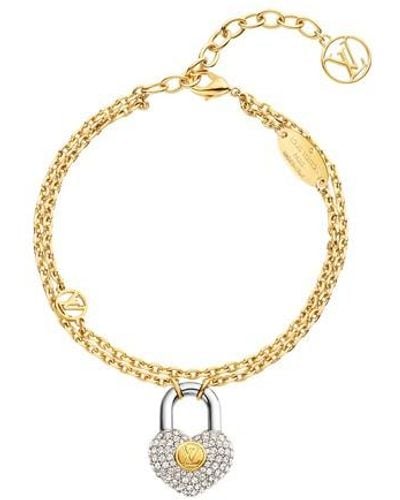 Louis Vuitton Crazy In Lock Strass Supple Bracelet - Metallic