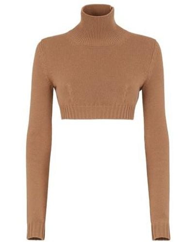 HOT Fendi Luxury Brand Brown Ugly Sweater Jumper V53