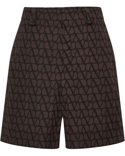 Valentino Garavani Bermudashorts mit Print Toile Iconographe - Schwarz