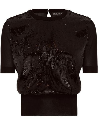 Dolce & Gabbana Short-sleeved Top - Black