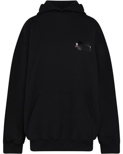 Balenciaga Sweatshirt à capuche - Noir