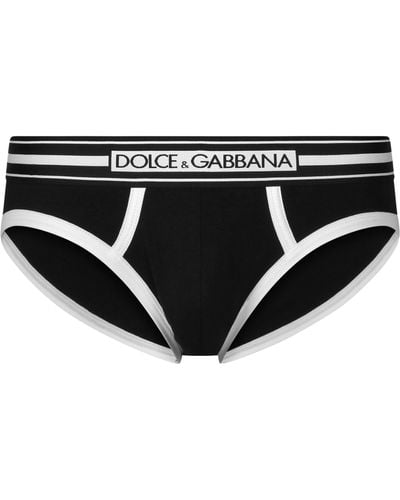 Dolce & Gabbana Slip mit halbhoher Taille - Schwarz