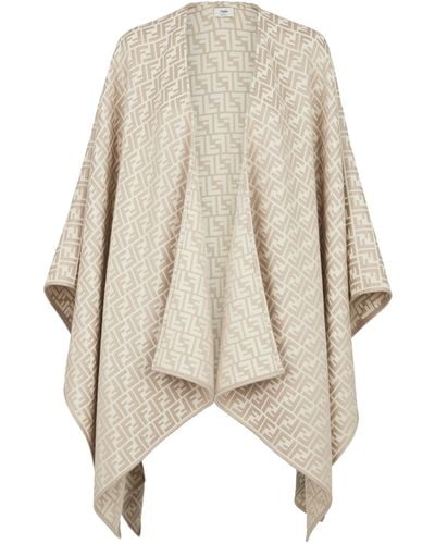 Fendi Poncho - Natur