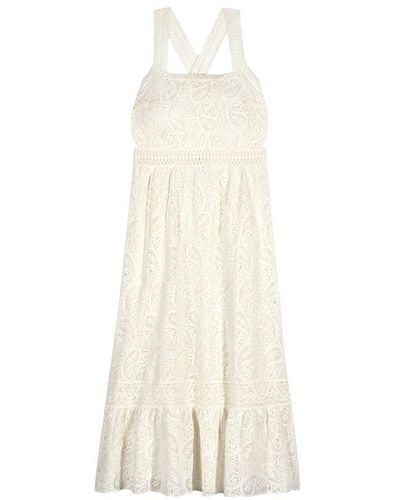 Ba&sh Austin Midi Dress - White