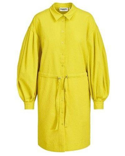 Essentiel Antwerp Daffle Shirt Dress - Yellow