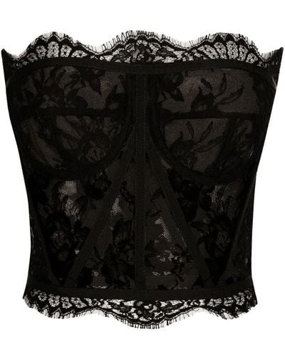 Dolce & Gabbana Lace Bustier - Black