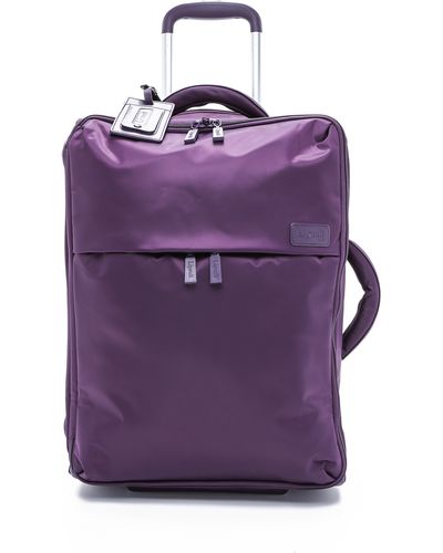 Lipault Foldable 2 Wheeled 22" Carry-on - Purple