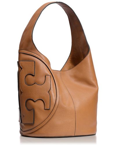 Tory Burch All T Leather Hobo - Brown