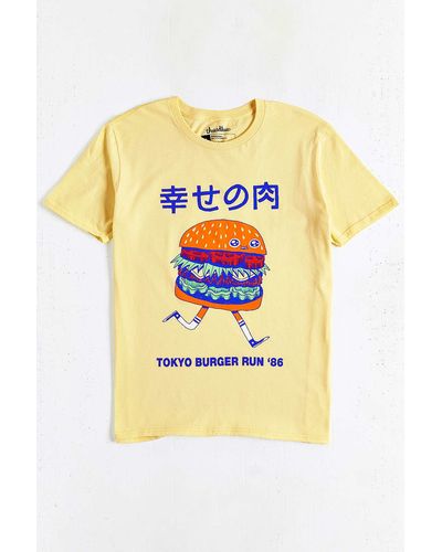 Threadless Tokyo Burger Run Tee - Yellow