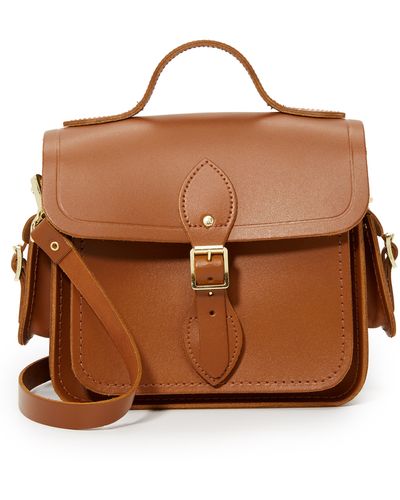Cambridge Satchel Company Traveller Bag With Side Pocket - Brown