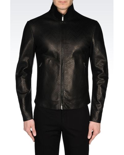 Emporio Armani Leather jackets for Men Online Sale up to 50 off