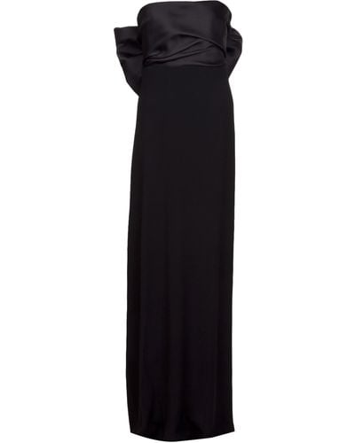 Lanvin Strapless Bow Gown - Black
