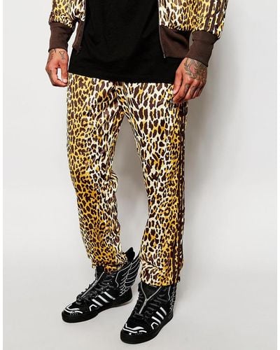 adidas Originals X Jeremy Scott Leopard Track Pants - Brown