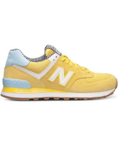 New Balance Women'S 574 Casual Sneakers From Finish Line - Yellow