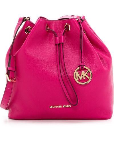 MICHAEL Michael Kors Jules Large Drawstring Bucket Bag - Fuschia - Pink