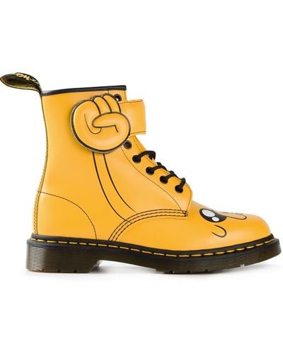Dr. Martens Adventure Time X Dr.martens 'jake' Boots - Yellow