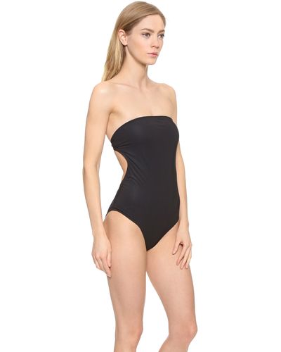 Marc By Marc Jacobs Lily Strapless Monokini Swimsuit - Black