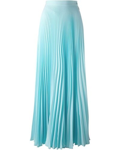 Fendi Long Pleated Skirt - Blue