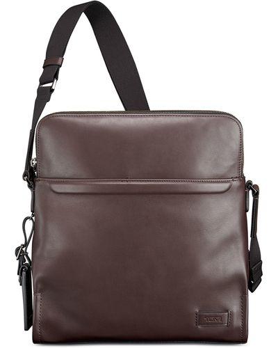 Tumi Harrison Stratton Leather Crossbody Bag - Brown