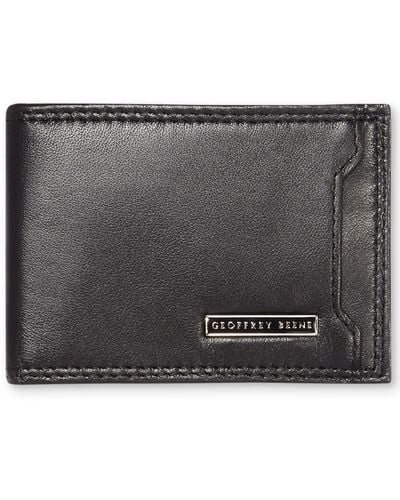Geoffrey Beene Mead Front Pocket Gift-boxed Wallet - Black