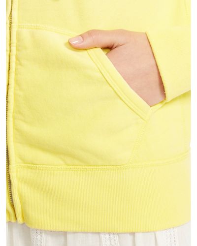 Ralph Lauren Fleece Zip-Up Hoodie - Yellow