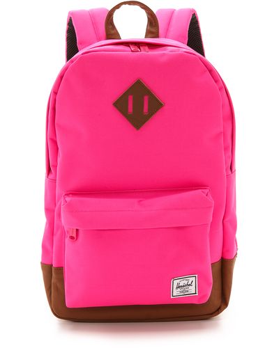Herschel Supply Co. Heritage Mid Backpack Neon Pink