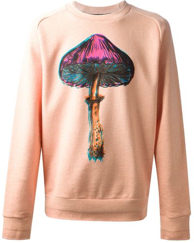 Paul Smith Mushroom Print Sweatshirt - Orange