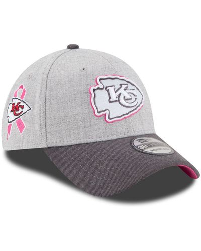 KTZ Kansas City Chiefs Breast Cancer Awareness 39thirty Cap - Gray