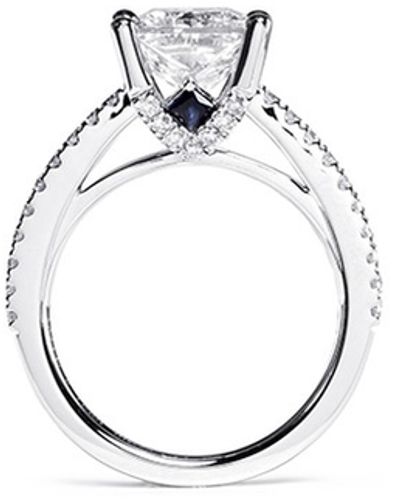 Vera Wang Love Boutique Diamond and White Gold Engagement Ring - Metallic