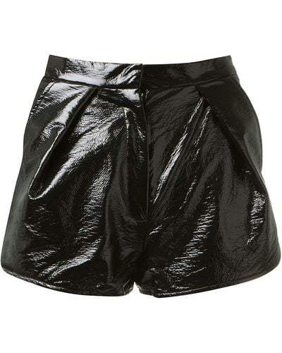 Wanda Nylon Shiny Shorts - Black