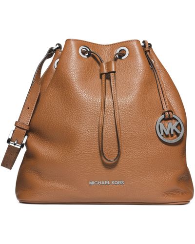 Michael Kors Suri Bucket Messenger Bag - Black/Brown, Large (35F0GU2M7I)  for sale online