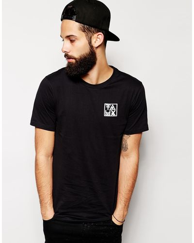 Friend or Faux T-shirt With Logo Back Print - Black