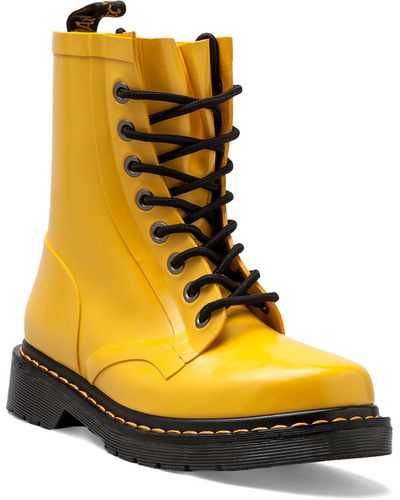 Dr. Martens Drench 8eye Rain Boot in Yellow